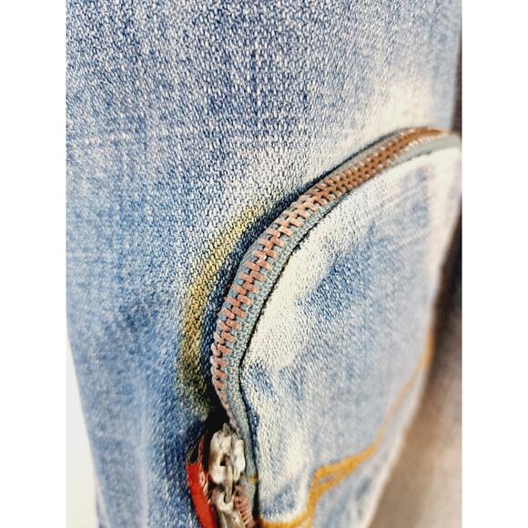 OMAVI NEW! DEADSTOCK! VINTAGE 90'S Delux Fit Med Wash Jeans Size 40 Streetwear - Picture 10 of 11